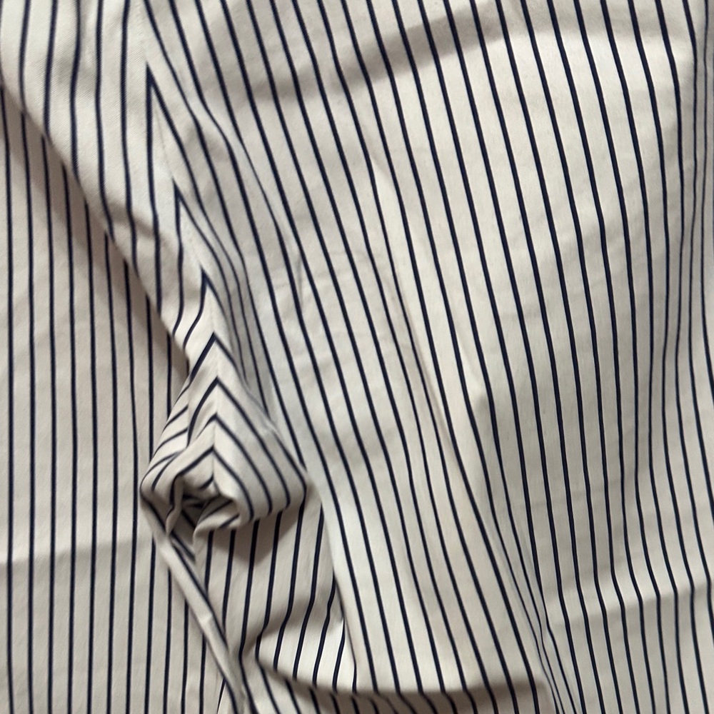 Lauren Ralph Lauren Black and White Striped Wide Leg Pants - Picture 6 of 8
